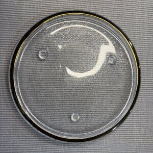 Gorgeous glass large candle dish/holder